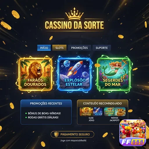 Promoções do Cassino da Sorte no site ff555, com atrações e bônus exclusivos.
